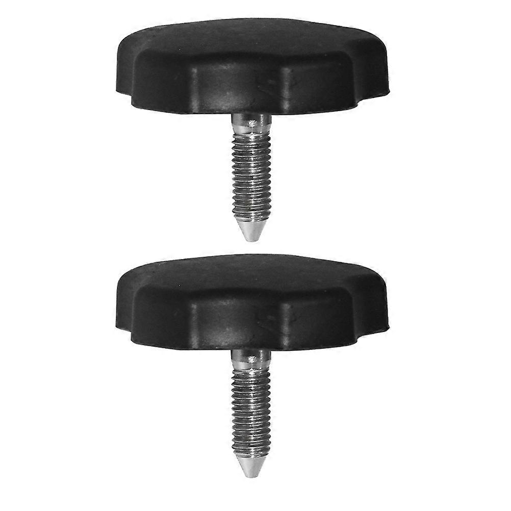 Soft-Top Window Frame Knob 2Pcs Easy To Grip Professional Installation 4.5X4.3Cm Durable Black Design