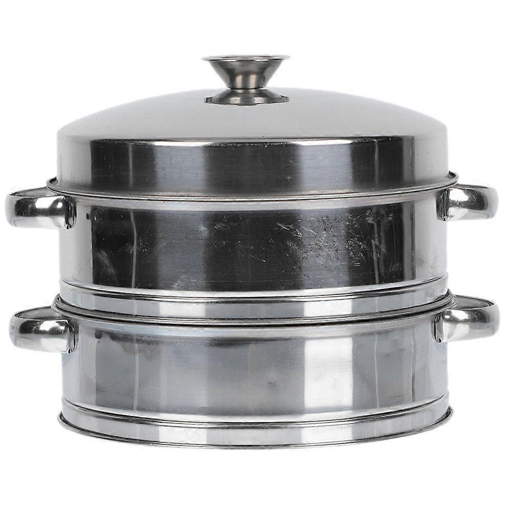 Household Stainless Steel Steamer with Lid for Cooking 2-Tier Steamer