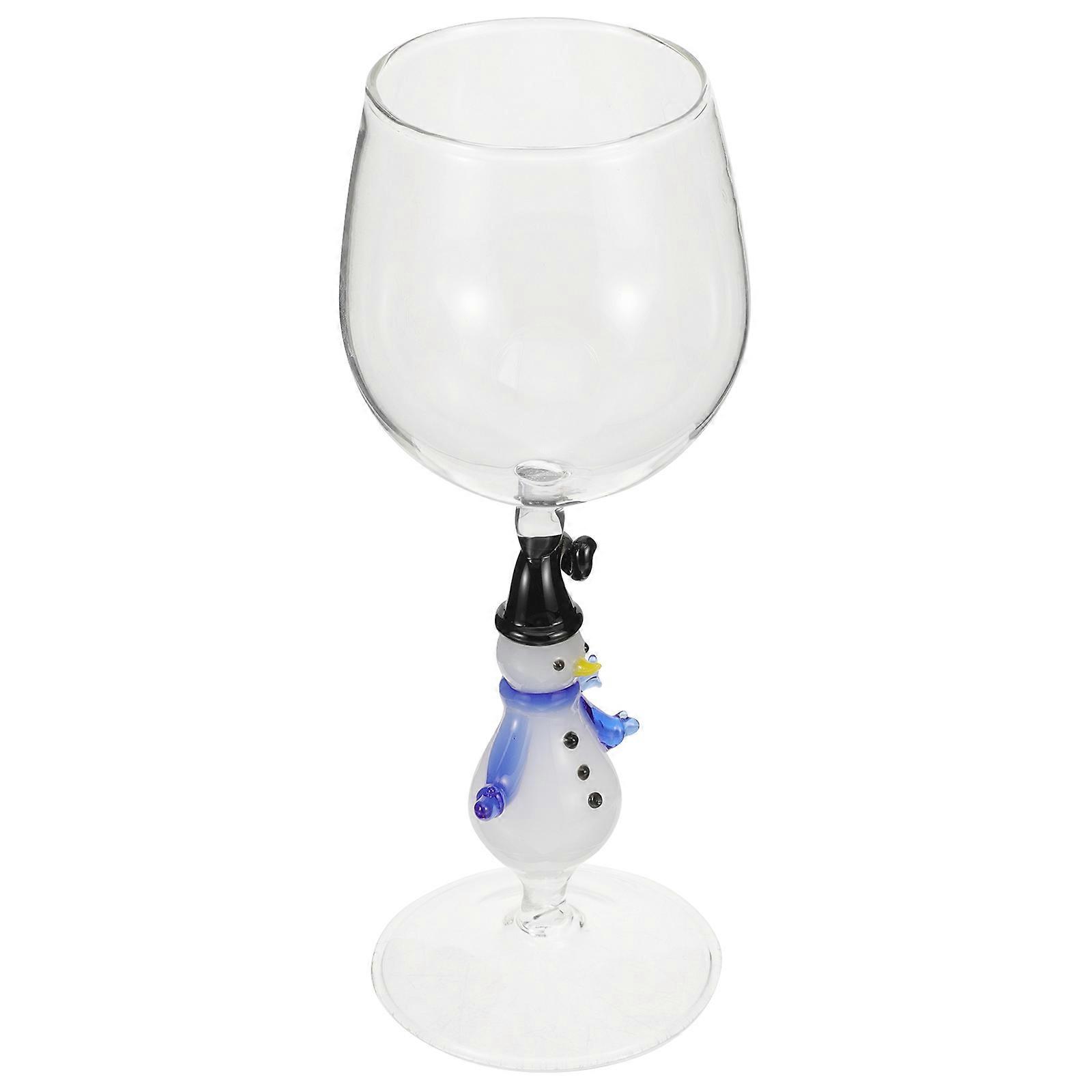 Christmas Wine Glass Snowman Goblet for Drinking Glasses Party Goblet