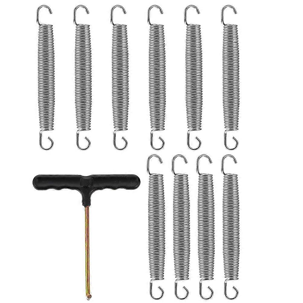 Trampoline Springs Replacement Tension Spring Recreational Activities Silver Galvanized Steel Wire Install and Fix Trampoline 1Set