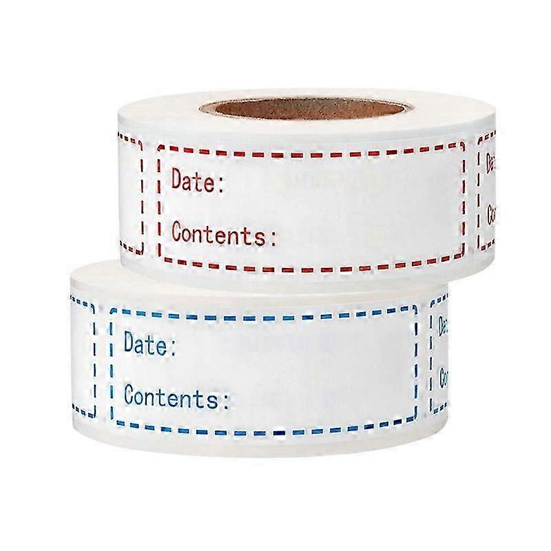 Pack of 250 Freezer Labels, Self-Adhesive Freezer Labels, Removable Date Labels, Food Labels for Office Kitchen