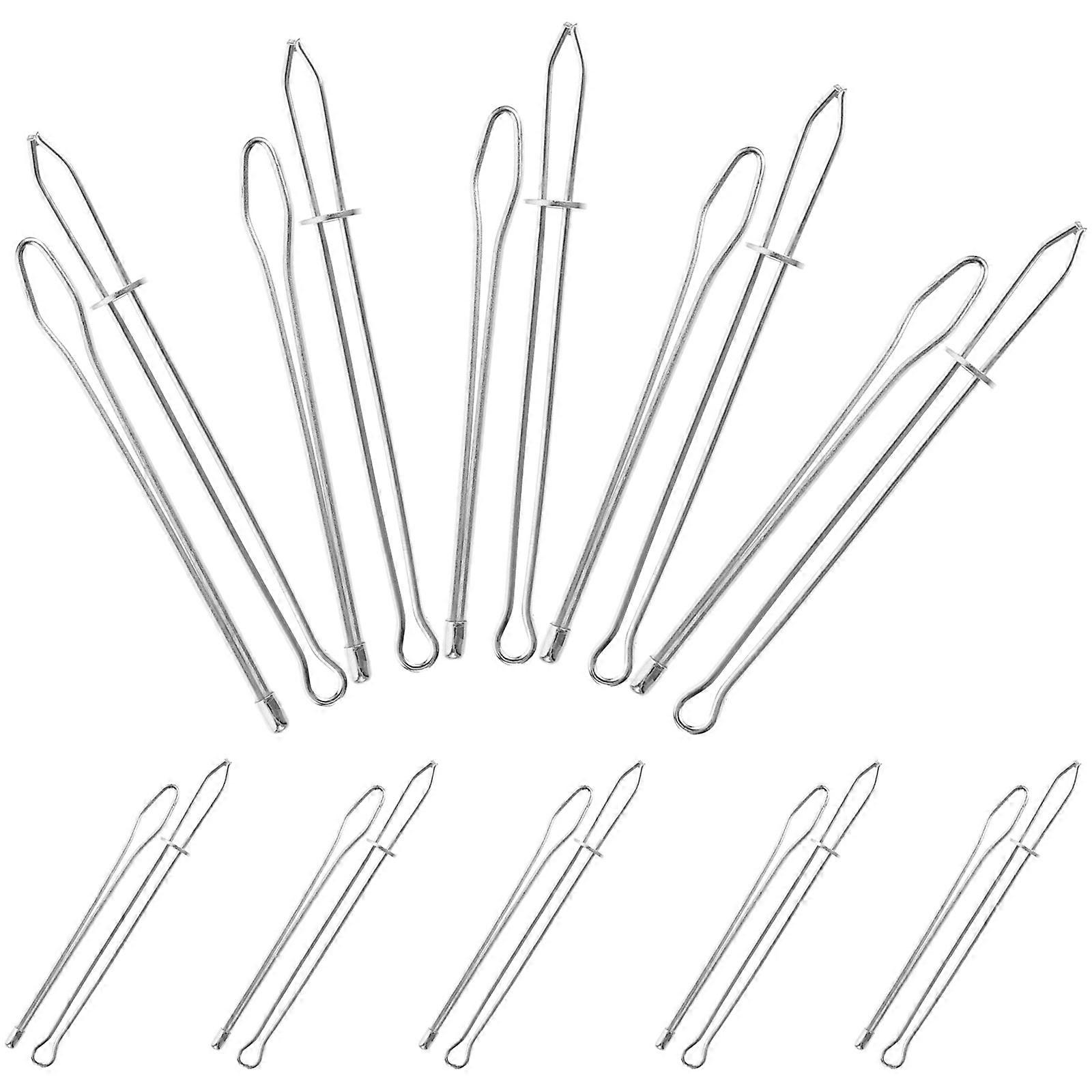 Sewing Loop Threader Stainless Steel Drawstring Tool 10Pairs for DIY Use