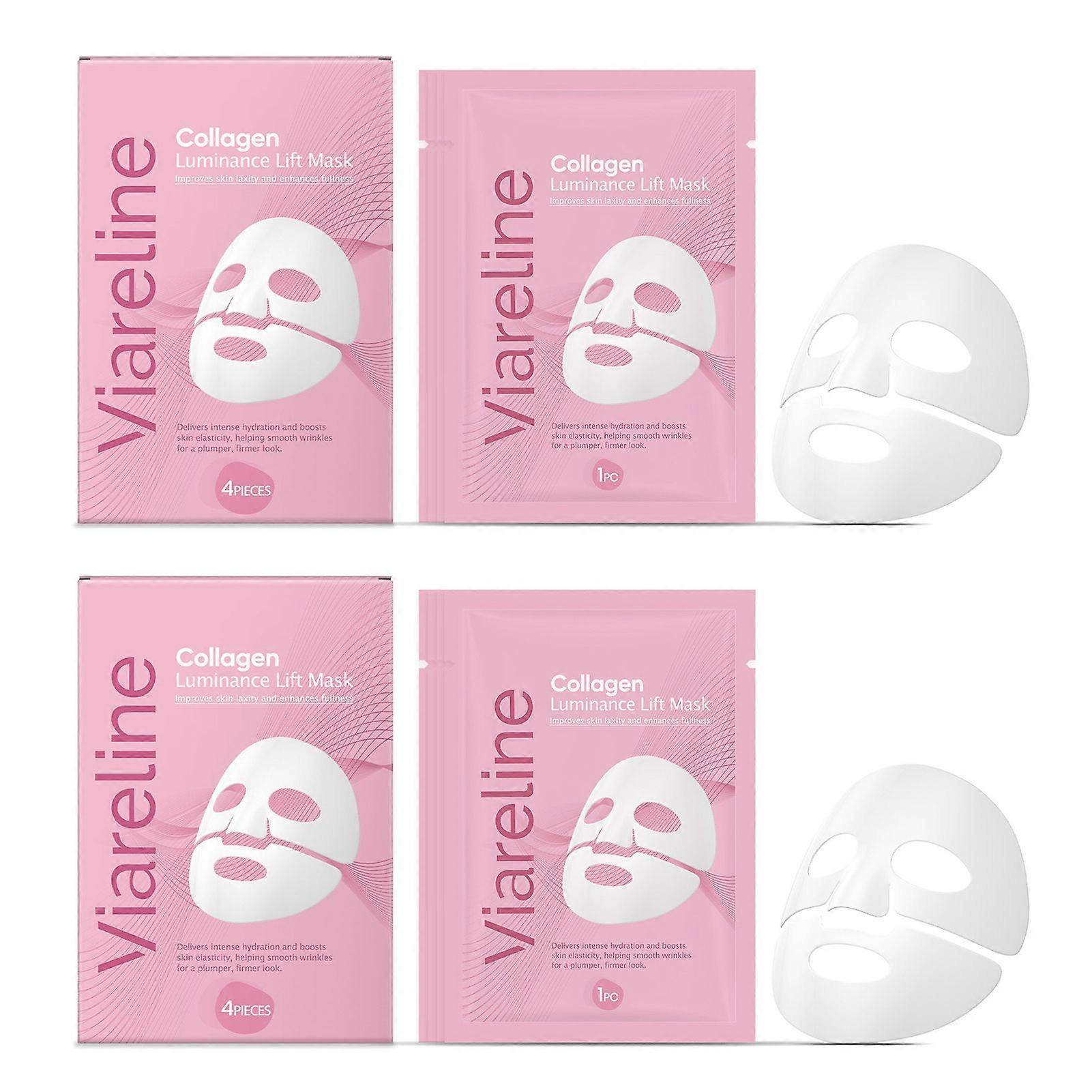 Collagen Luminance Lift Mask, Collagen Lifting Firming Skin, Deep Hydrating, Wrinkle Reduction and Pore Minimization Facial Mask