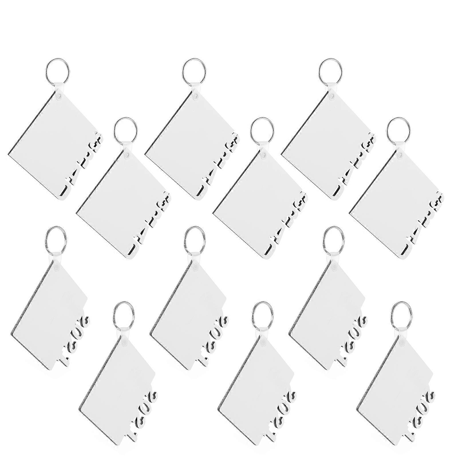 Graduation Sublimation Key Chains for DIY Craft Projects 20Pcs Set