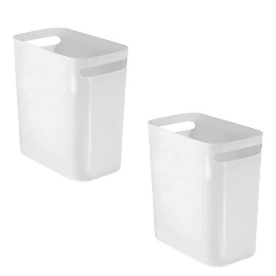 For 2pack Plastic Trash Can Wastebasket Classic Garbage Container