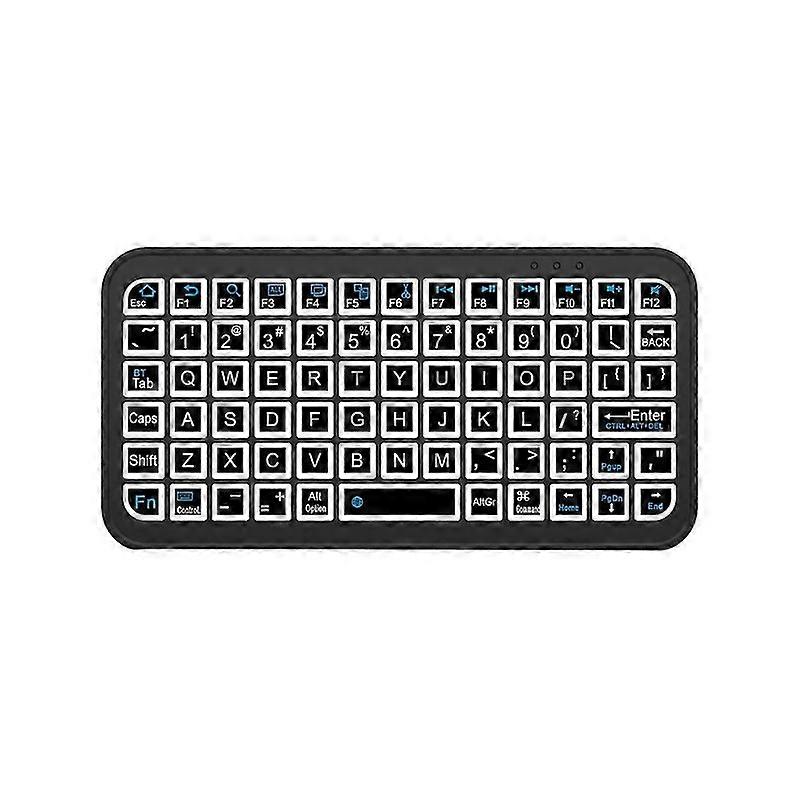 Mini Wireless Bluetooth 5.2 Keyboard 5inch Keycups 7 Color Backlit