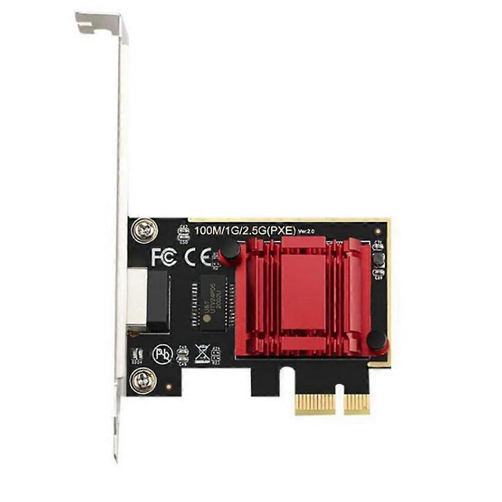 2.5G PCIE To RJ45 Network Card PCIe NIC For PC 2.5Gbps 2500Mbps RJ45 Gigabit Ethernet WiFi Receiver