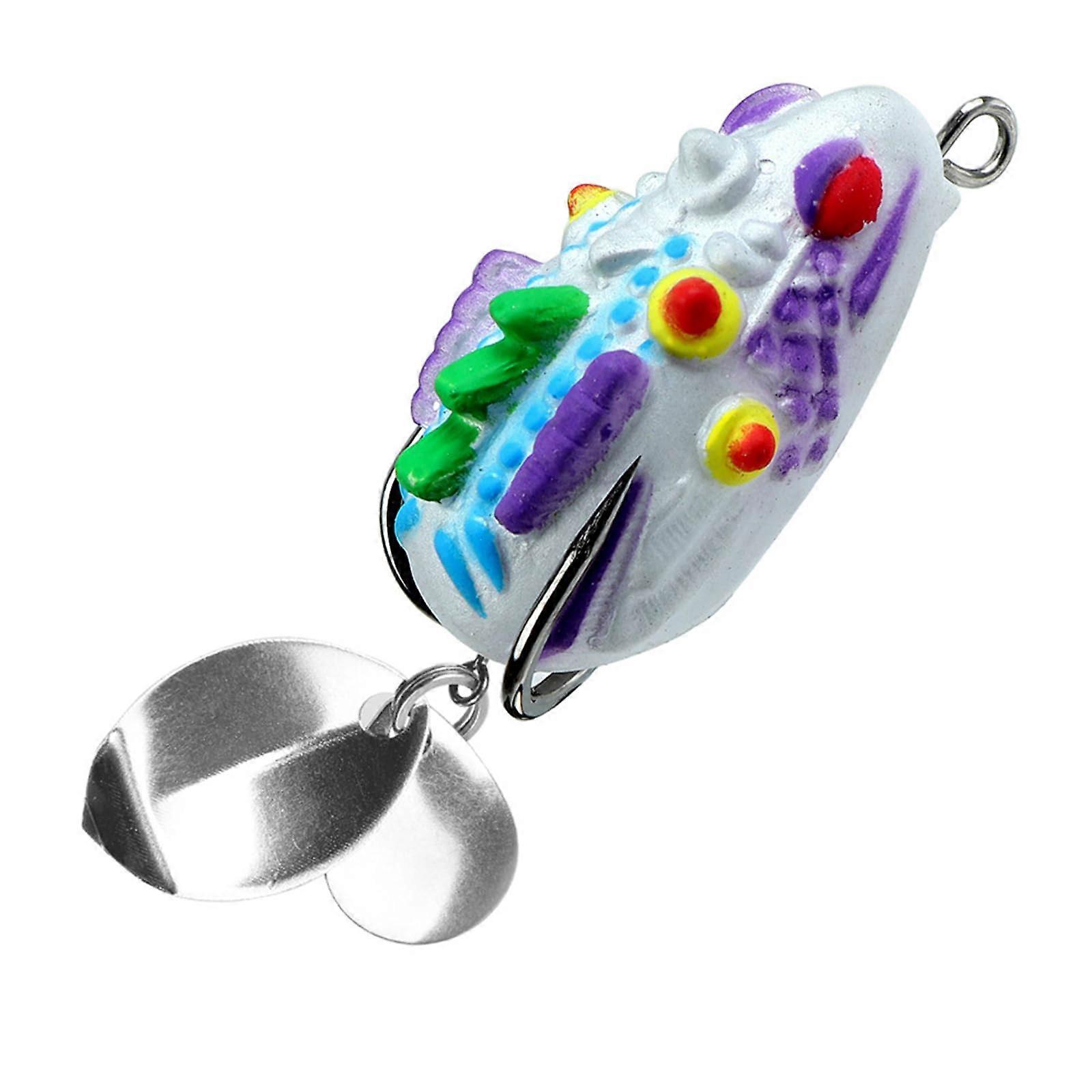 3.5cm Crankbait PVC Soft Frog Lures For Blackfish Fishing With Double Hook And Strong Hook