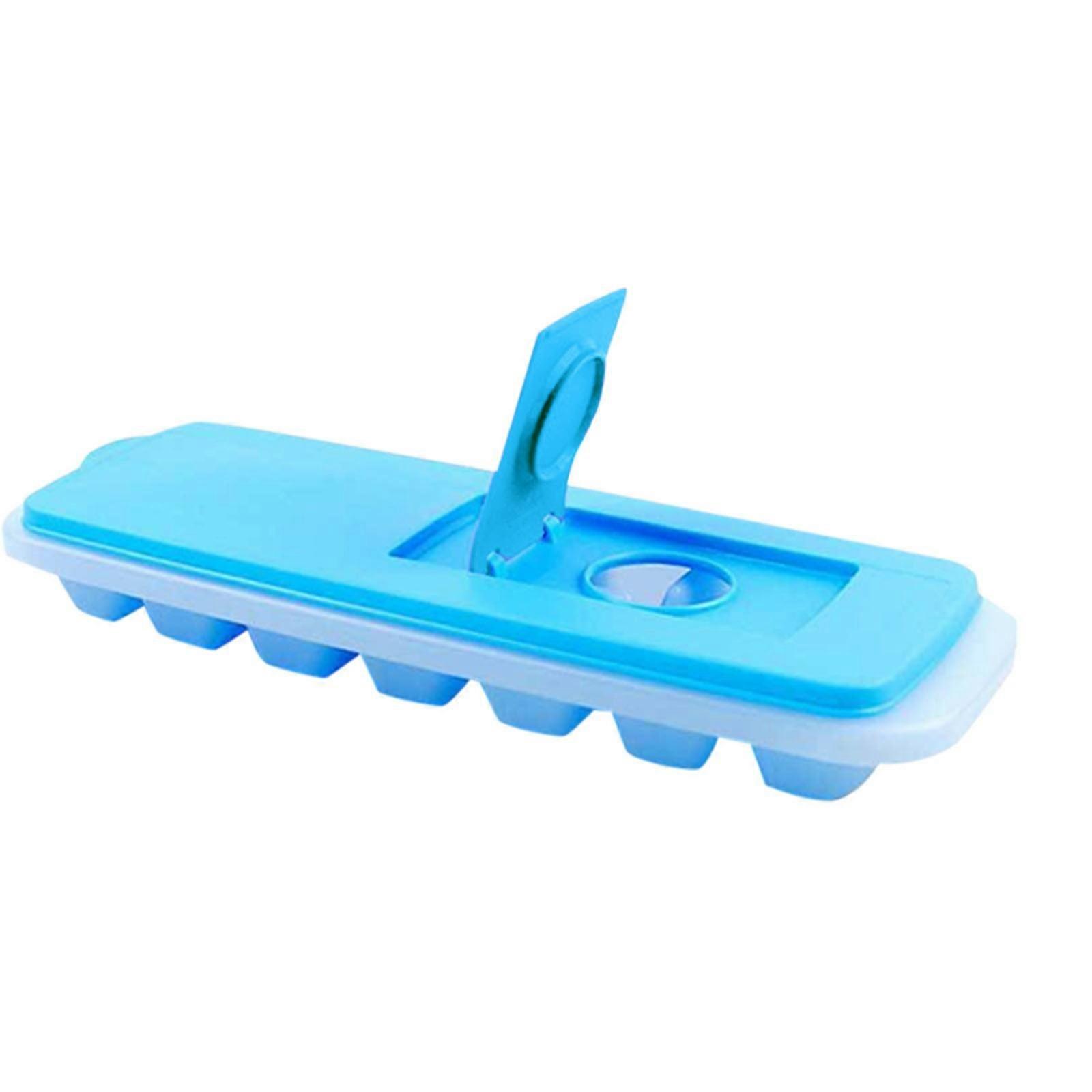 Ice Cube Tray with Lid for Home Use Reusable and Stackable