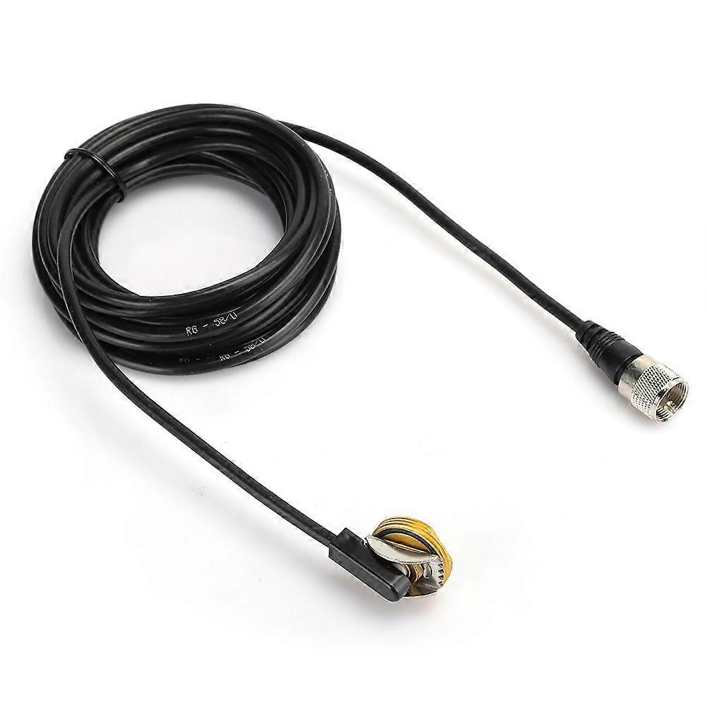 5M RG-58/U Extensible Copper Low Loss Coaxial Cable PL259 to NMO Used for Mobile Radio Transceiver Antenna