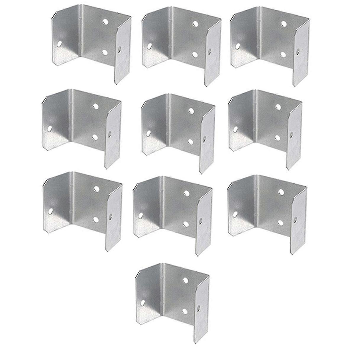 Fence Panel Clips Trellis U Clip Bracket for Timber Posts, Secure Fence or RefixPanel Galvanised Fencing Clips 35mm