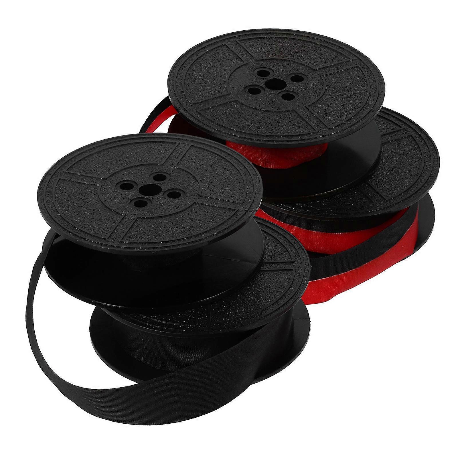 Nylon Typewriter Ribbon Twin Spool for Office Use 4Pcs Pack