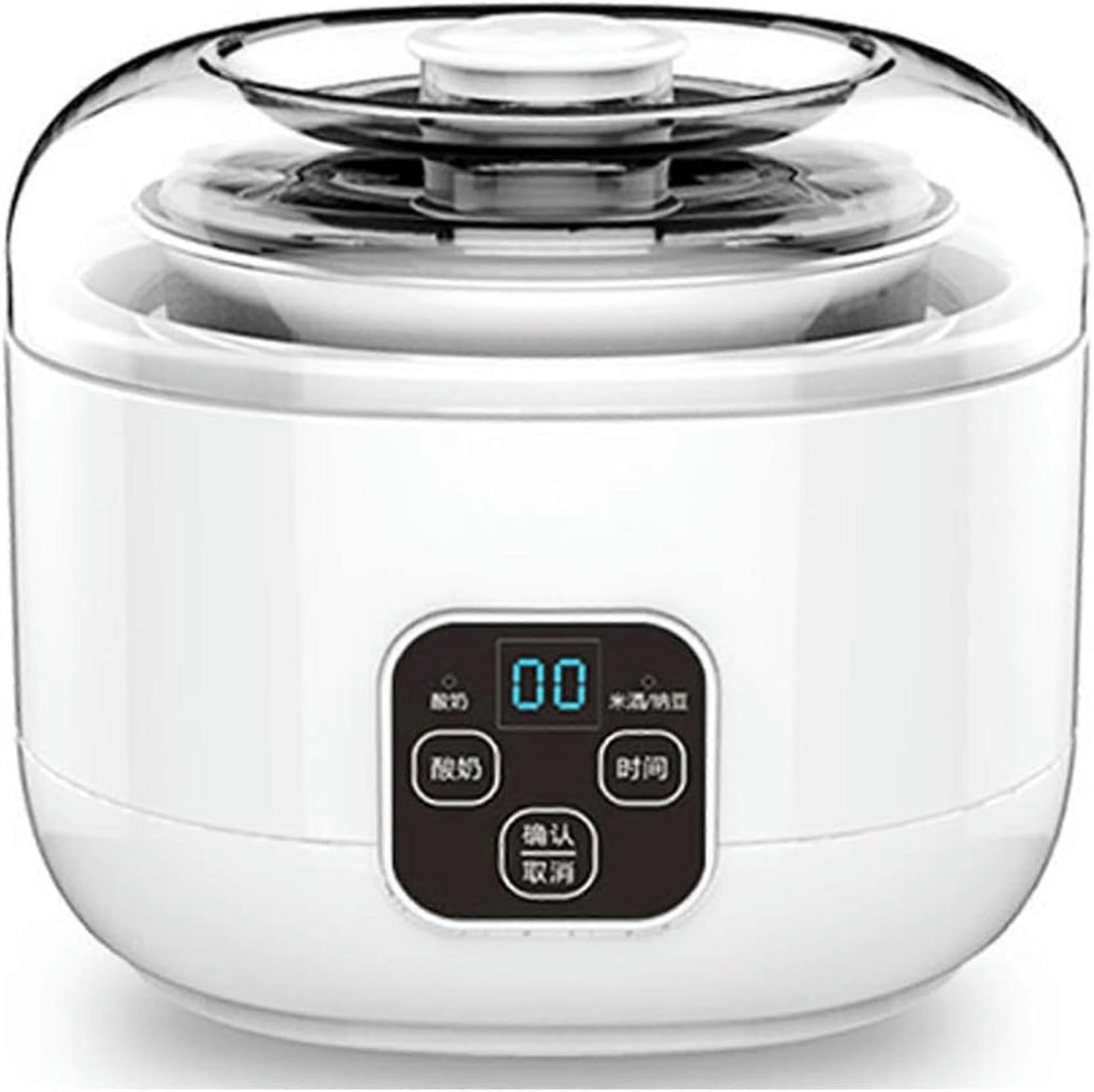 Yogurt Machine Multifunctional Yogurt Maker With Intelligent LCD Screen 4 Glass Containers Constant Temperature