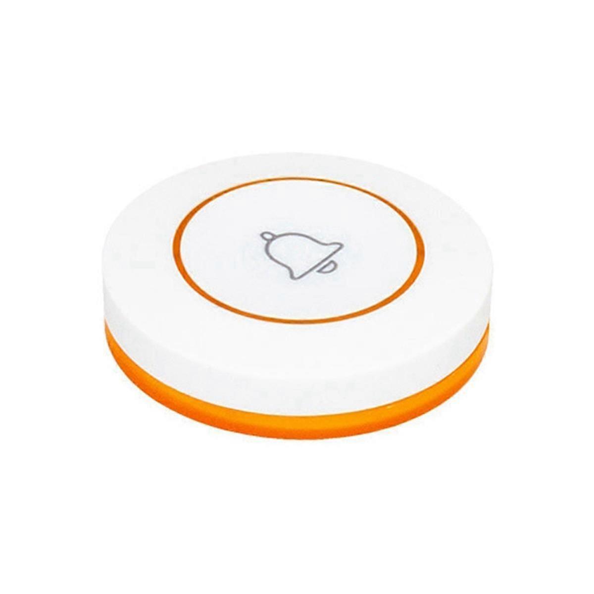 Call Button Restaurant Pager 433MHz Wireless Doorbell Button Orange