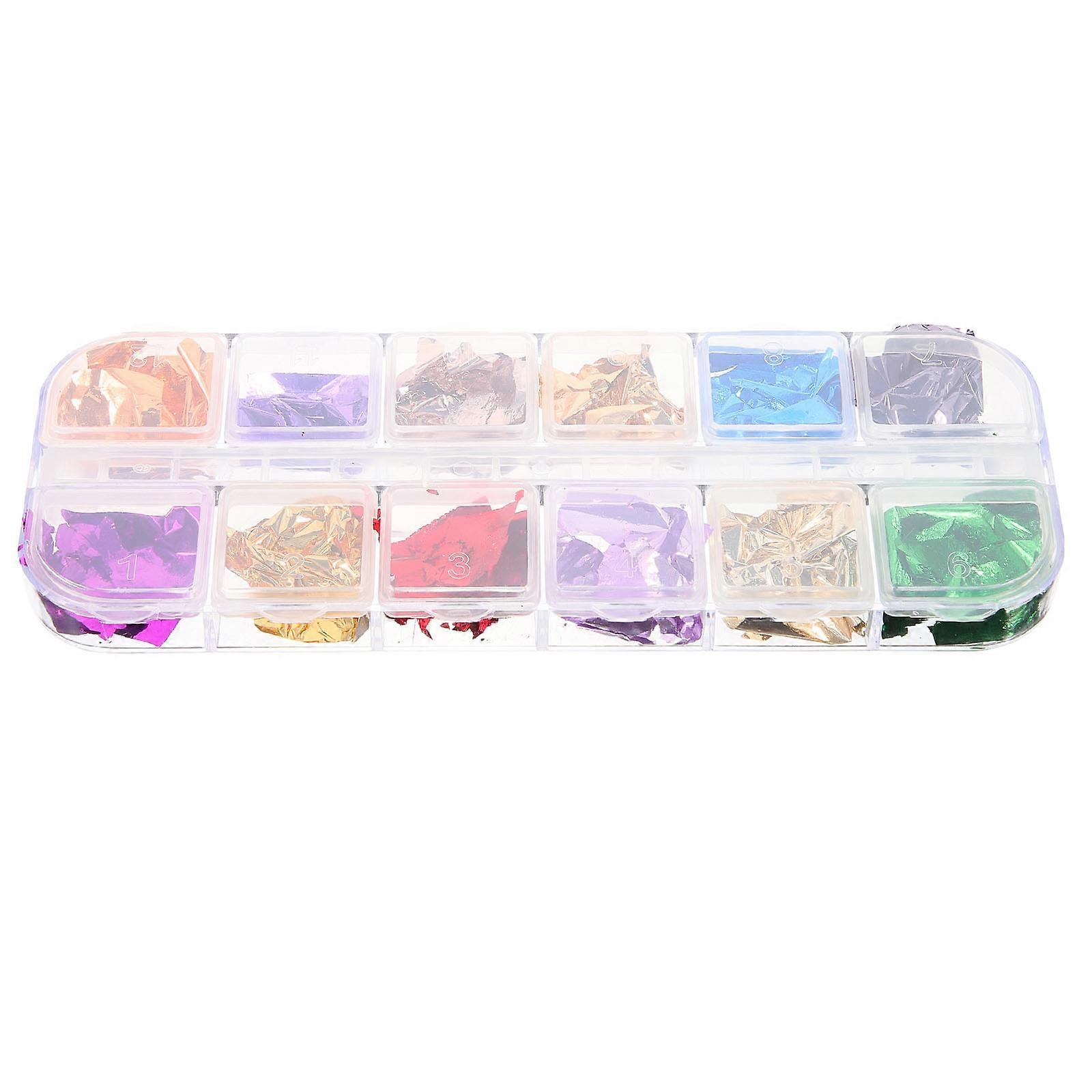 Epoxy Resin Craft Filler Foil Filler for Crafting 4Sets Assorted Color