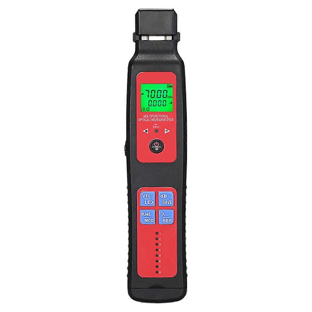 A-507 Live Fiber Optic Identifier with Optical Fiber Power Meter 5-in-1 Network Tester LED Fiber Opt