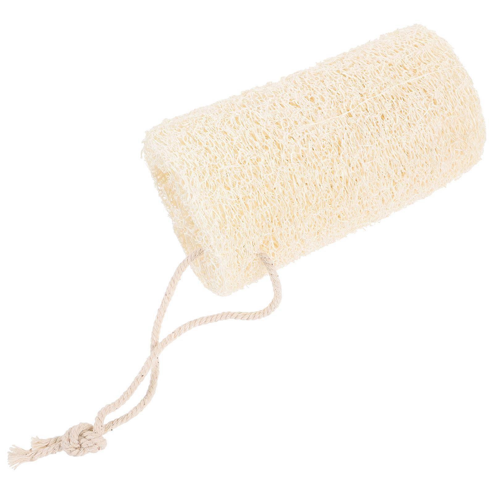 Pet Hamster 4Pcs Loofah Chewing Toy Beige For Daily Use Reduce Loneliness Easy Clean