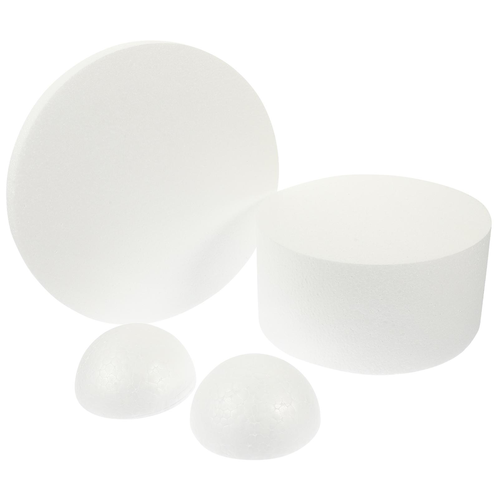 Cake DIY Training Model 2Pcs Cake Dummy Tool White For Wedding Events 9.8X9.8X14.2In Decorate With Ease