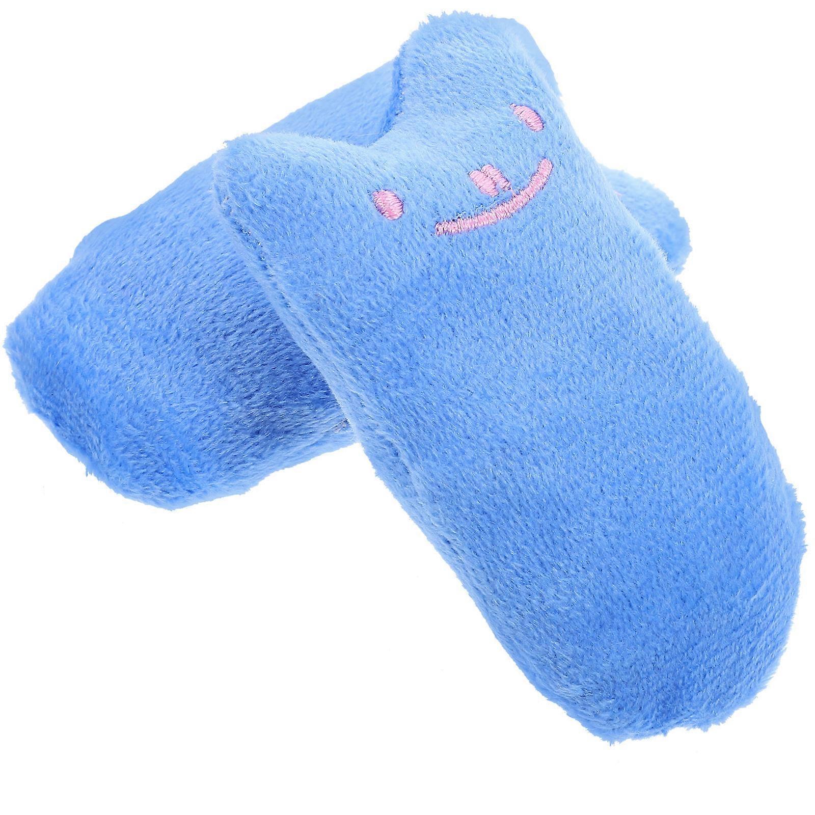 Stuffed Catnip Toy 8Pcs For Pet Cat Indoor Play Essential Soft Blue Plush Chew And Engage Toys