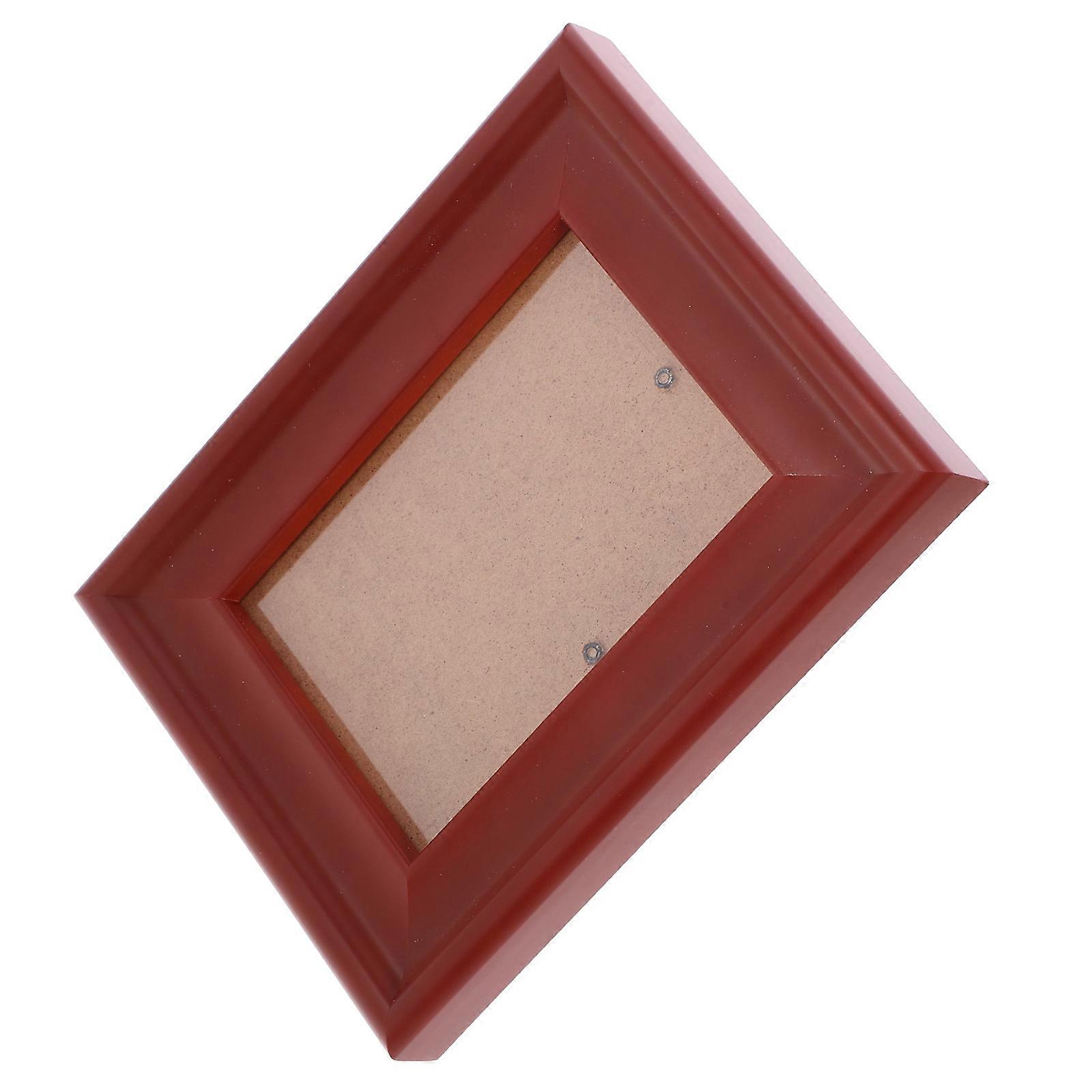 Rustic Picture Frame Wood Picture Frame for Home Use 2Pcs Coffee Color