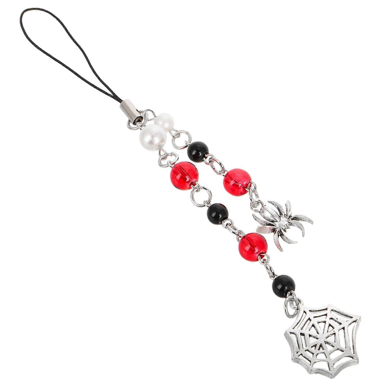 Phone Charm Accessories with Beaded Chain for Decoration 4Pcs