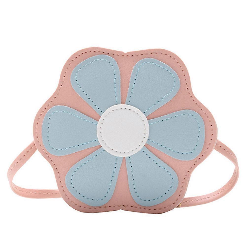 Kids Crossbody Bag with Flower Designed Function for Girls 2Pcs Set