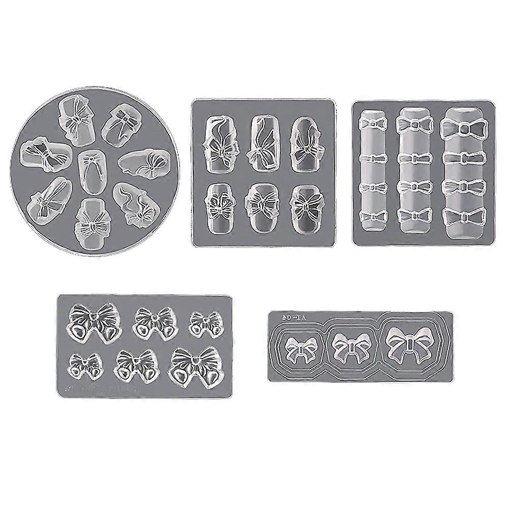 Silicone Molds Nail Art Molds for DIY Manicure Making 10Pcs Kit