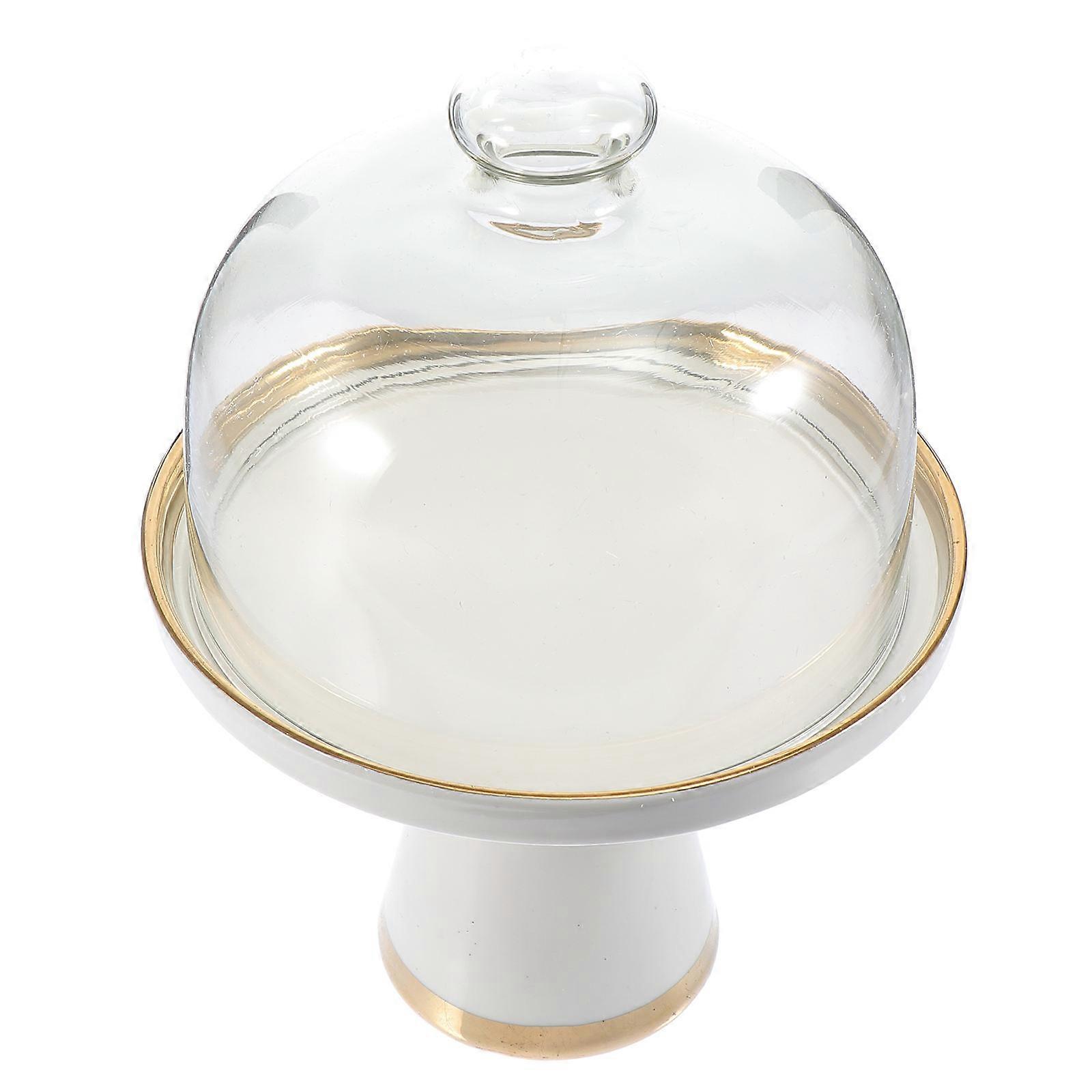 Keramik-Snack-Tablett, hoher Teller, Design, Lebensmittelschutz, 1 Set