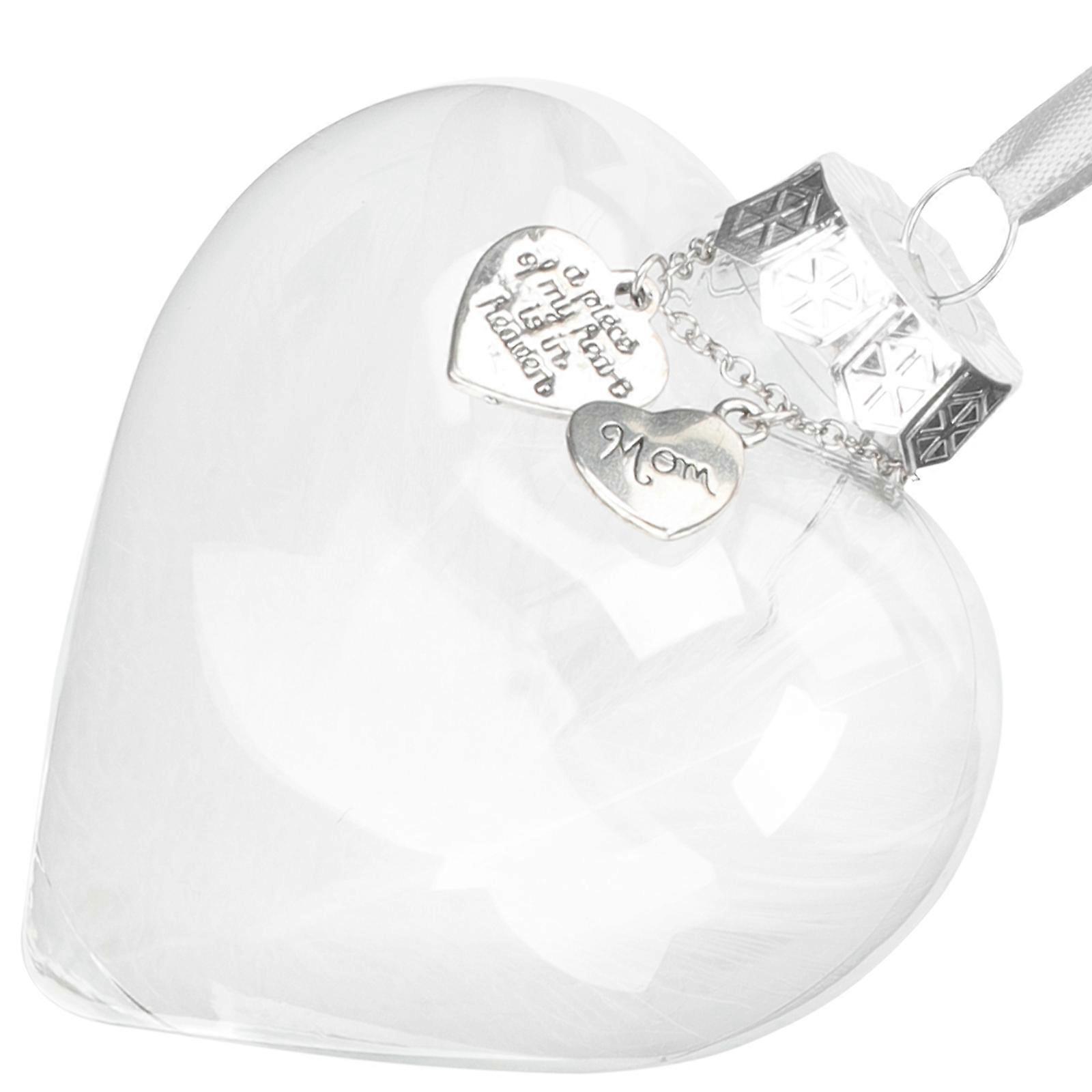 Heart Shape Ball Pendant for Decoration 2Pcs Commemorative Transparent Hanging