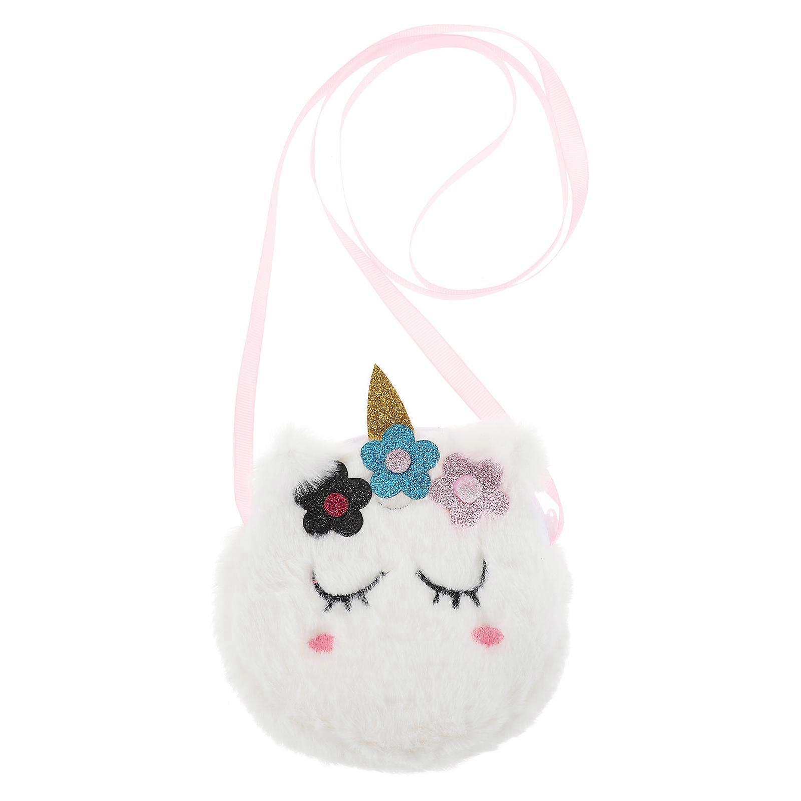 3Pcs Unicorn Shape Bag Single Shoulder Bag for Storage Use