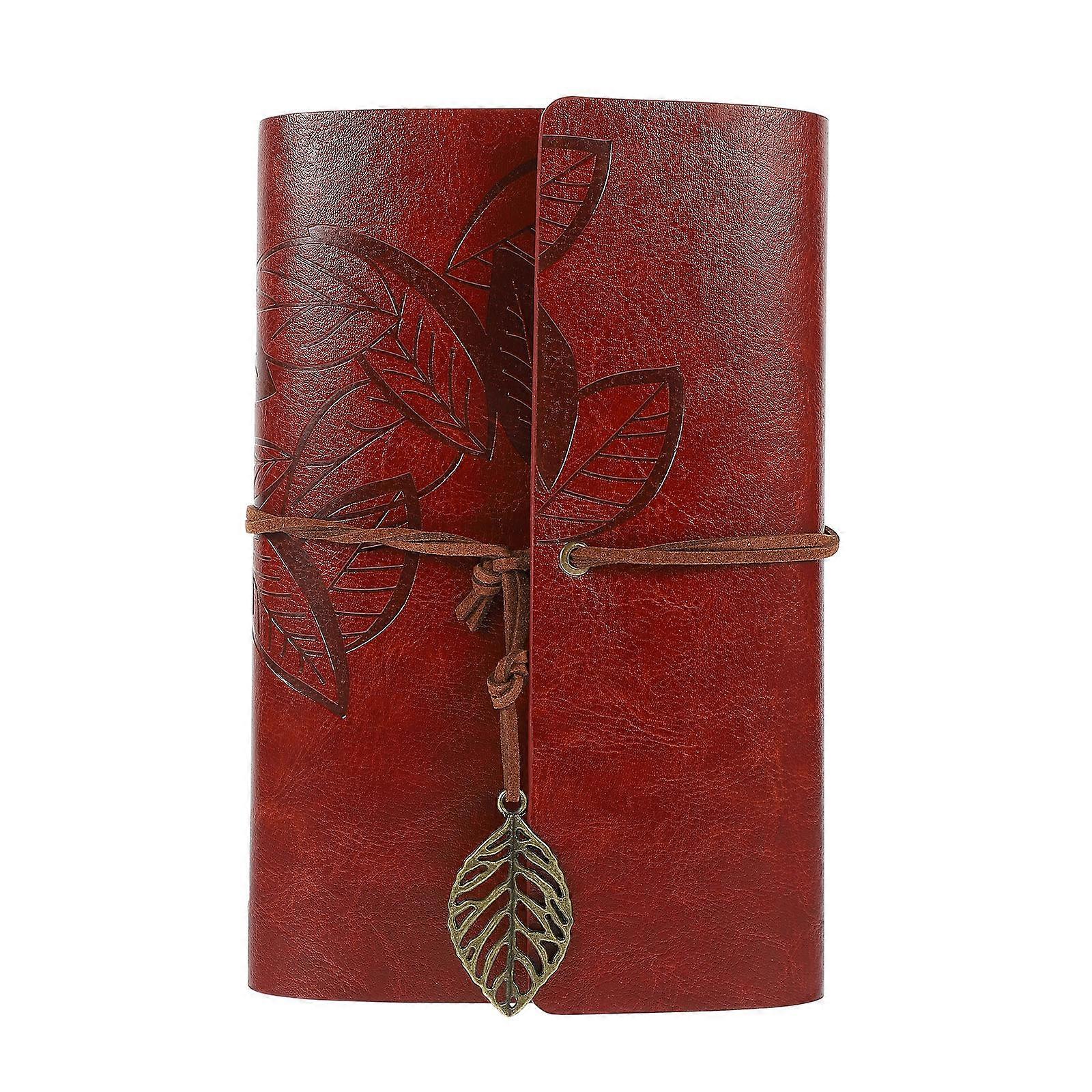 Brown Creative Loose Leaf Notepad Multipurpose Writing Book for Writing Use 2Pcs