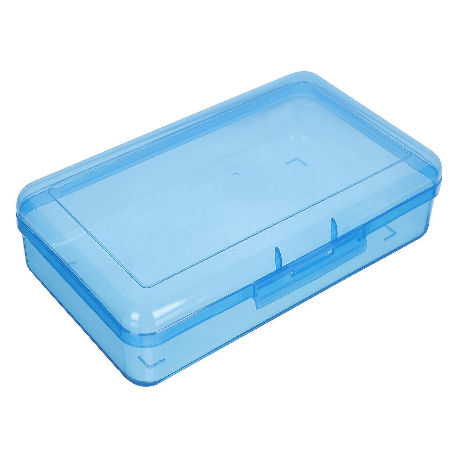 Stationery Box Plastic Pencil Case for School Use 2Pcs Stackable Design