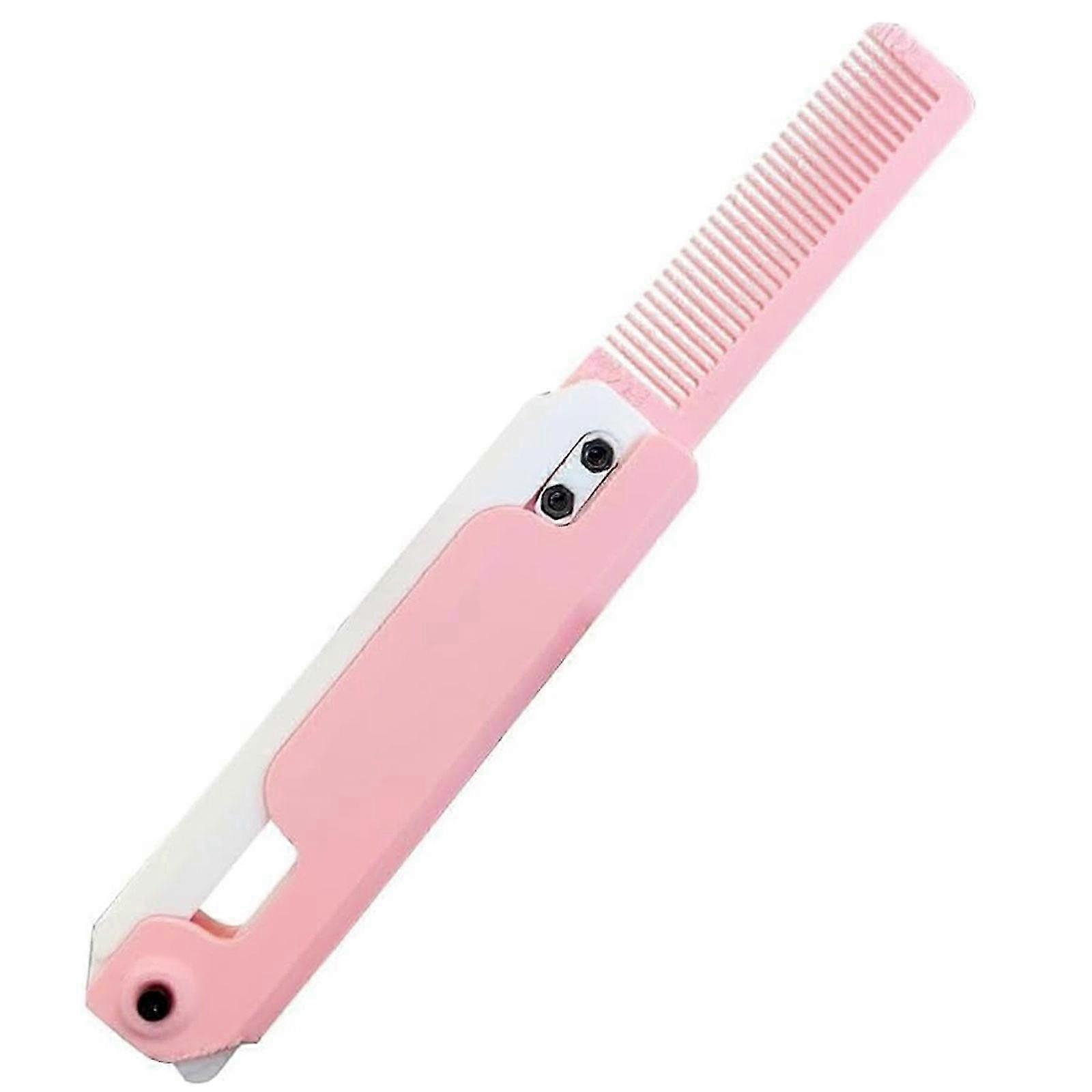 2025 3D Straight Jump Gravity Comb, Creative Folding Pocket Comb Hair Comb, Fidget Toys