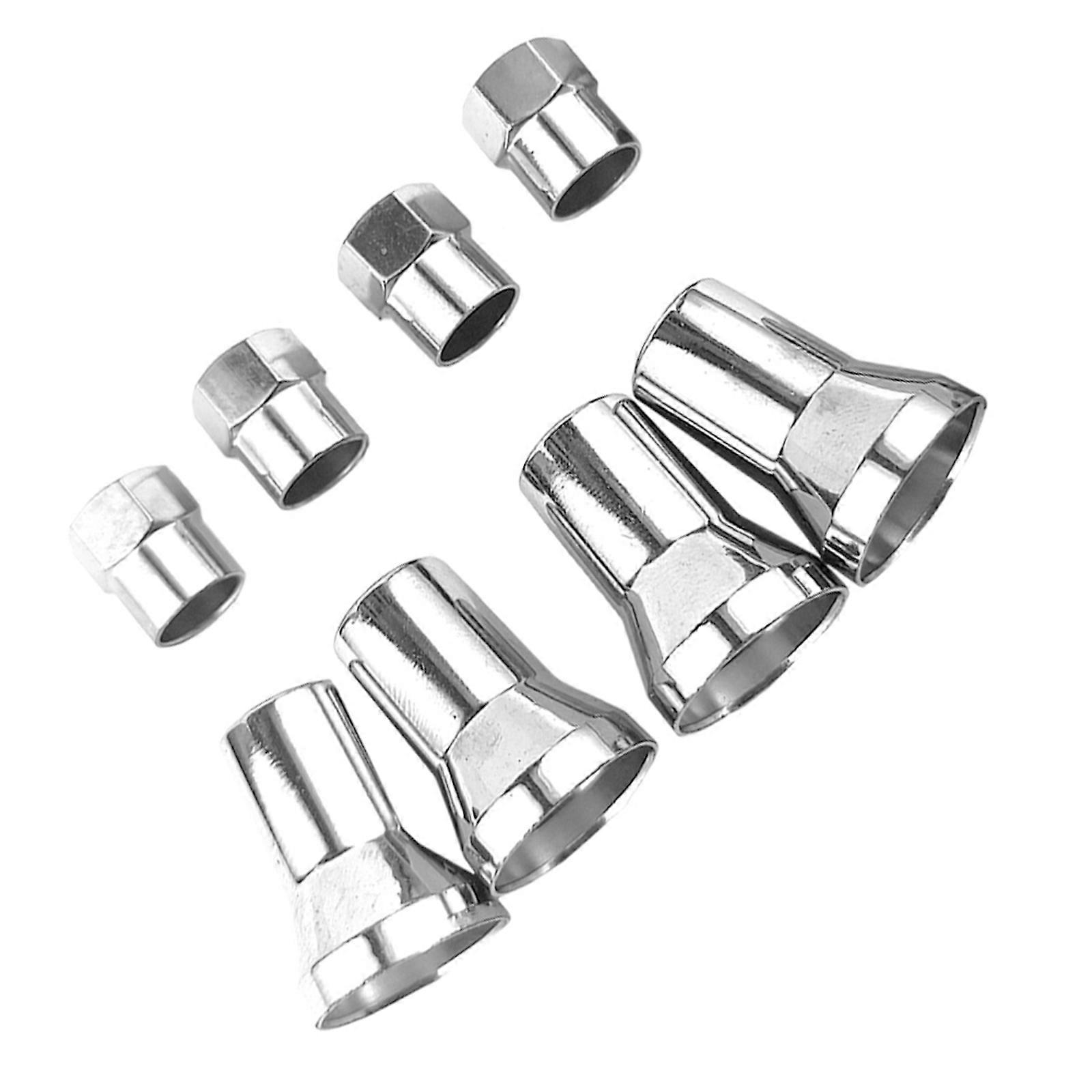 Chrome Tpms Tire Valve Stem Caps for Car Use 16Sets Silver Covers