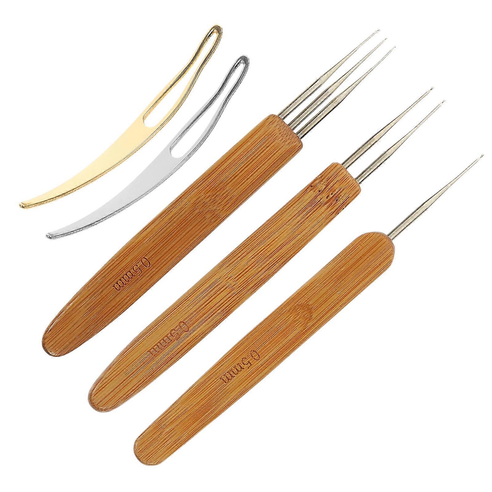 Long Hair Crochet Needles Crochet Hook Needles for Dreadlocks 4Sets