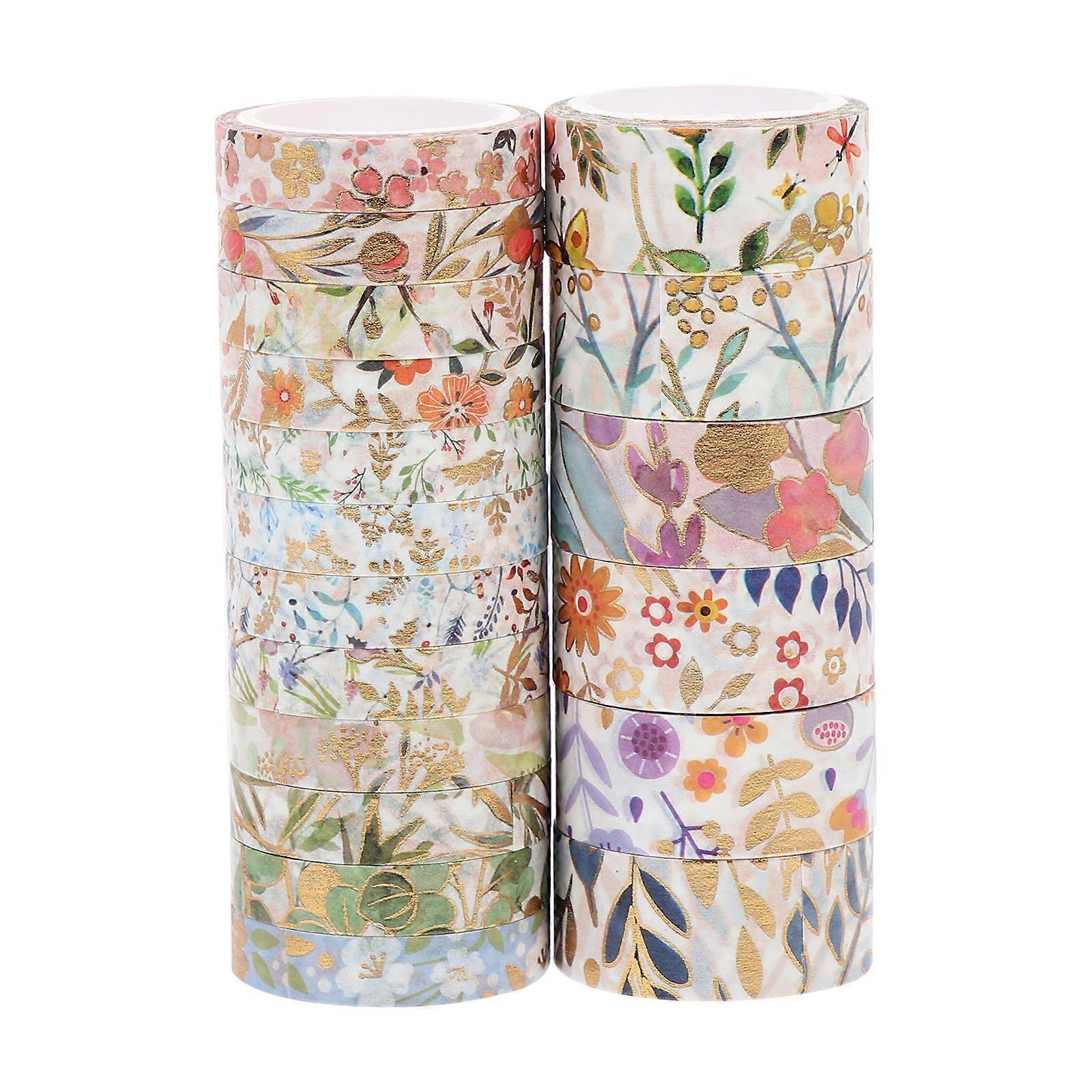 DIY Planner Scrapbook Decorative Tapes Washi 18 Rolls Assorted Color