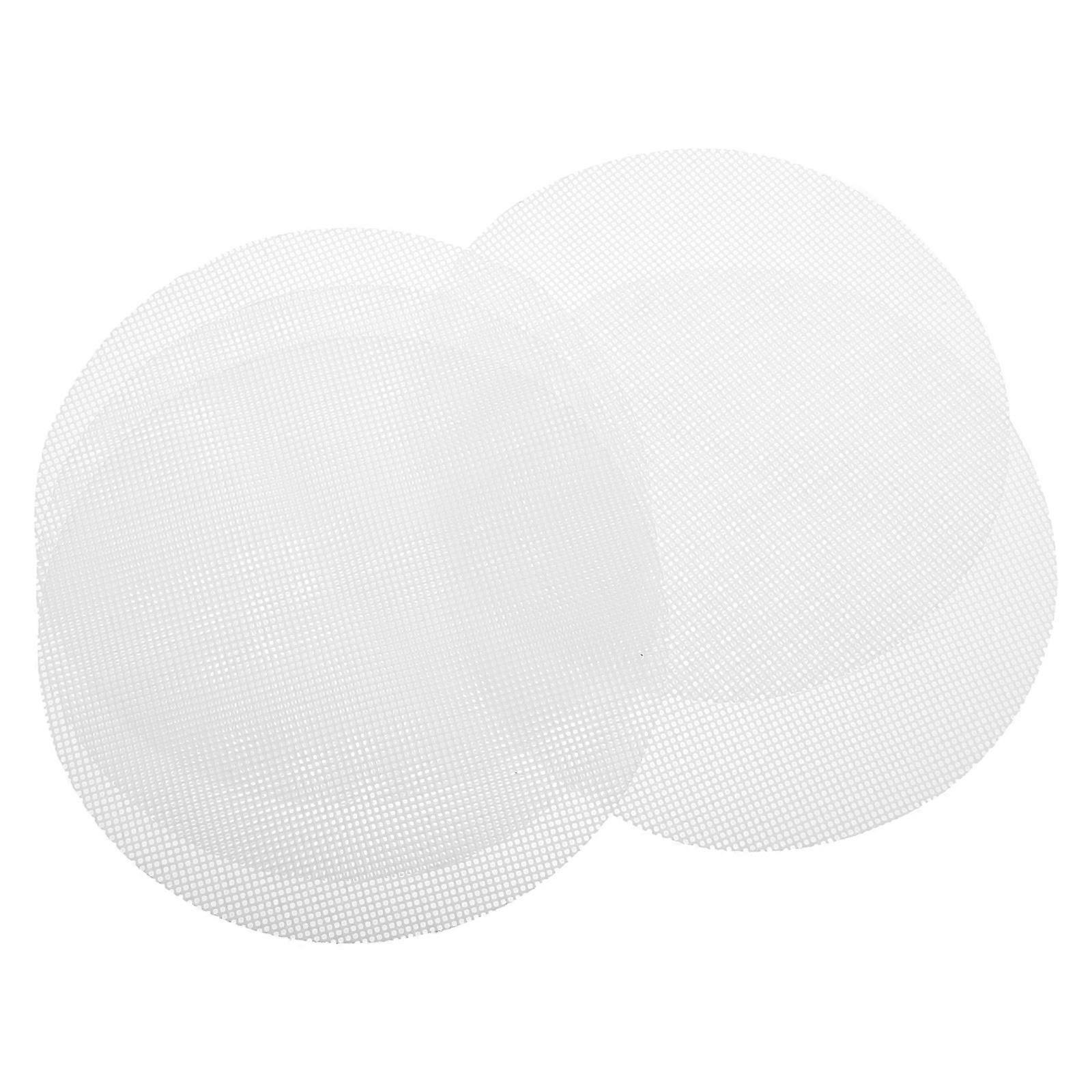 White Silicone Steamer Mat for Baking Dumplings 10Pcs Non-Stick Round Pads
