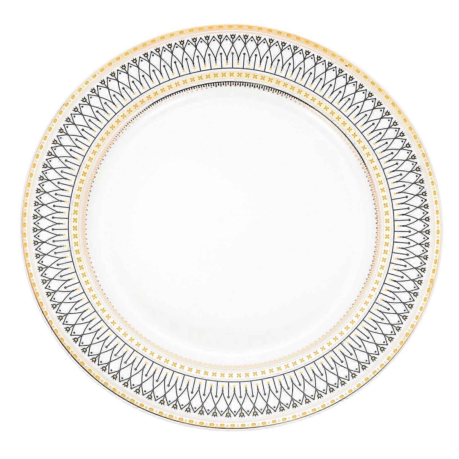 European Style Multi-Function Food Tray Ceramic Dessert Plate Assorted Color Restaurant Use 1Pcs