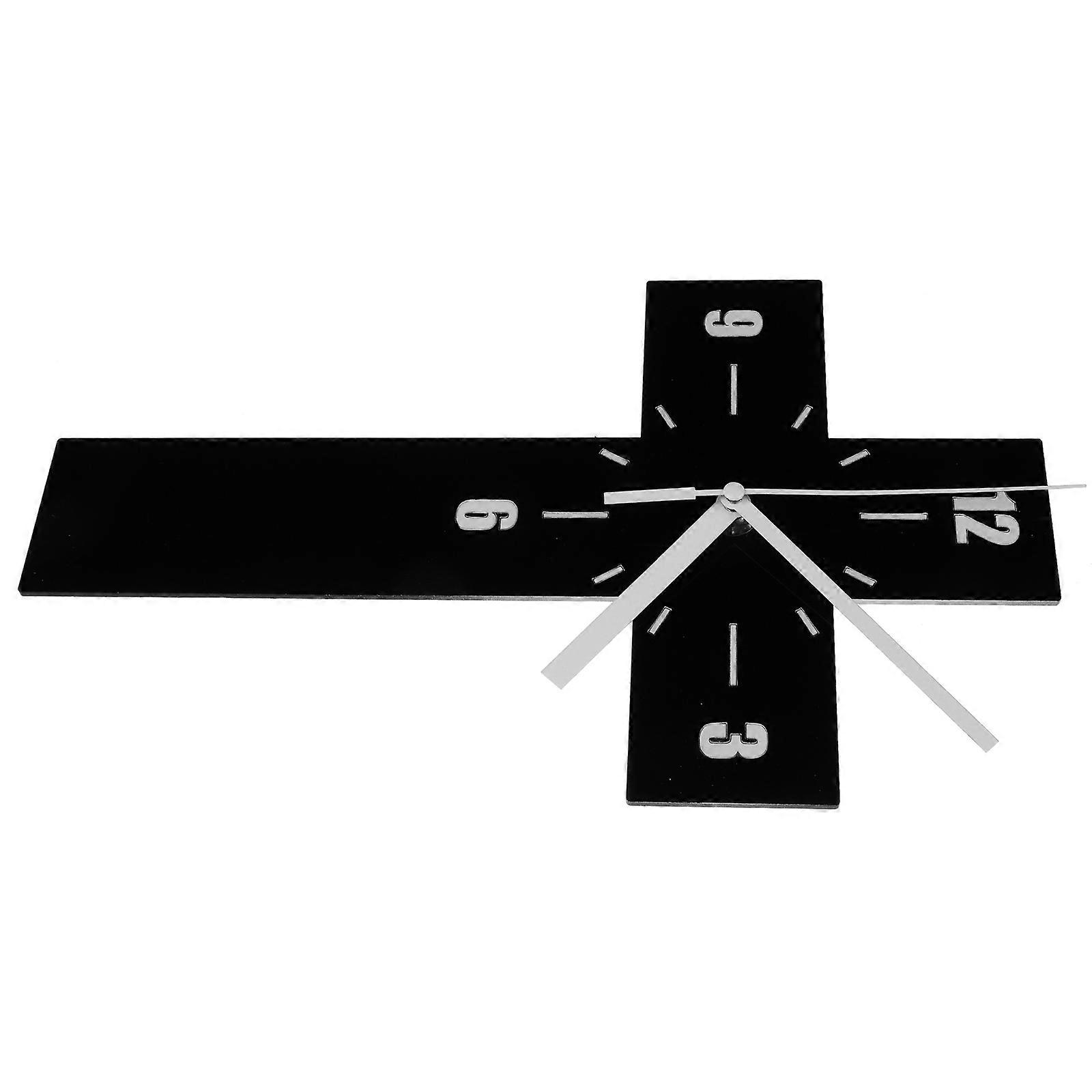 Decorative Wall Clock Acrylic 3Pcs Battery Operated Mute Wall Clock