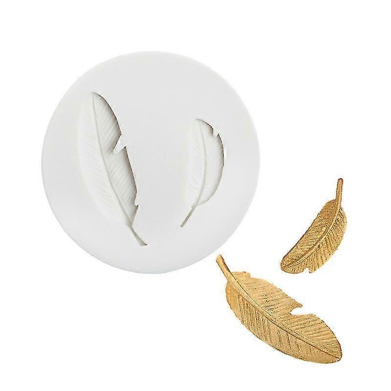 Feather Mould, Silicone Chocolate Mold Chocolate Feather Baking Cake Mould Fondant Diy Decorating Tools