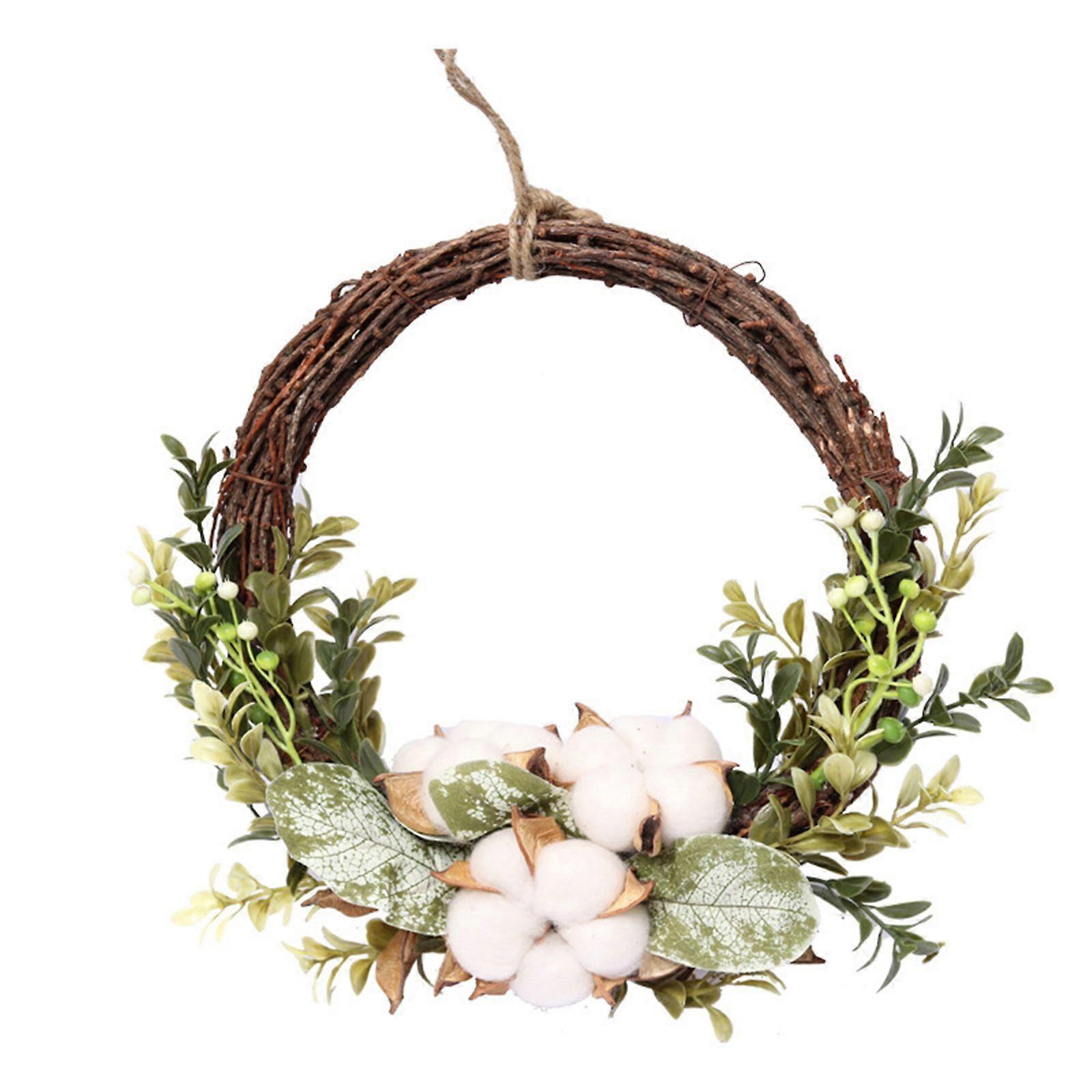 Minglan Nordic style cotton eucalyptus leaf simulation garland [small garland]