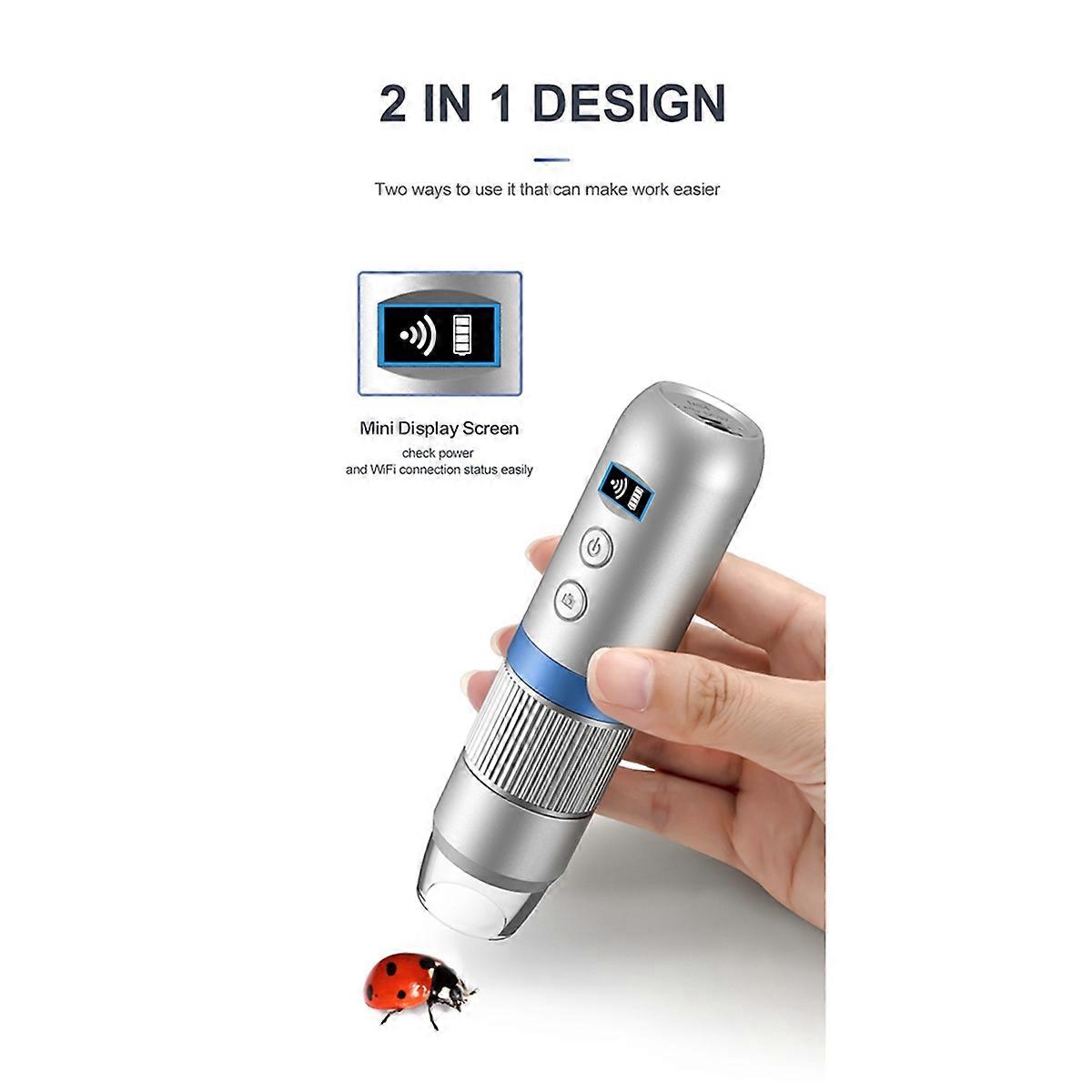 Wireless Handheld Digital Microscope 1000X USB WiFi Microscopes
