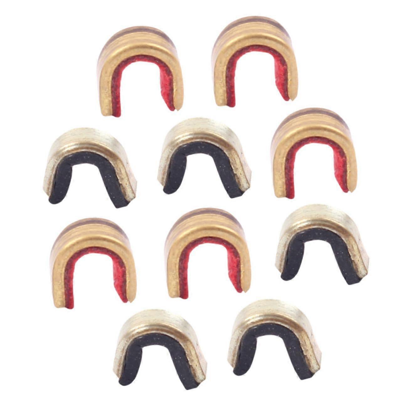 Copper String Nocking Points 10Pcs Adjustable Buckle Clips Alloy Position Rings Compatible Compound And Recurve Bows