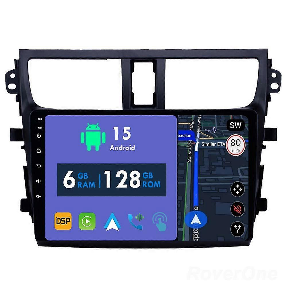 Car Radio 6G+128G CarPlay GPS Navigation Head Unit for Suzuki Celerio 2015 - 2018 Android Auto Bluetooth Stereo Touch Screen