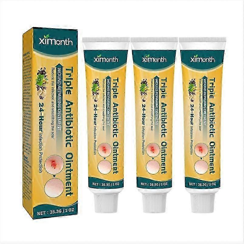 Triple Antibiotic Ointment with Moisturizing & Anti-Scar Properties, Collagen Boosting for Fast Wound Care - 28 ml