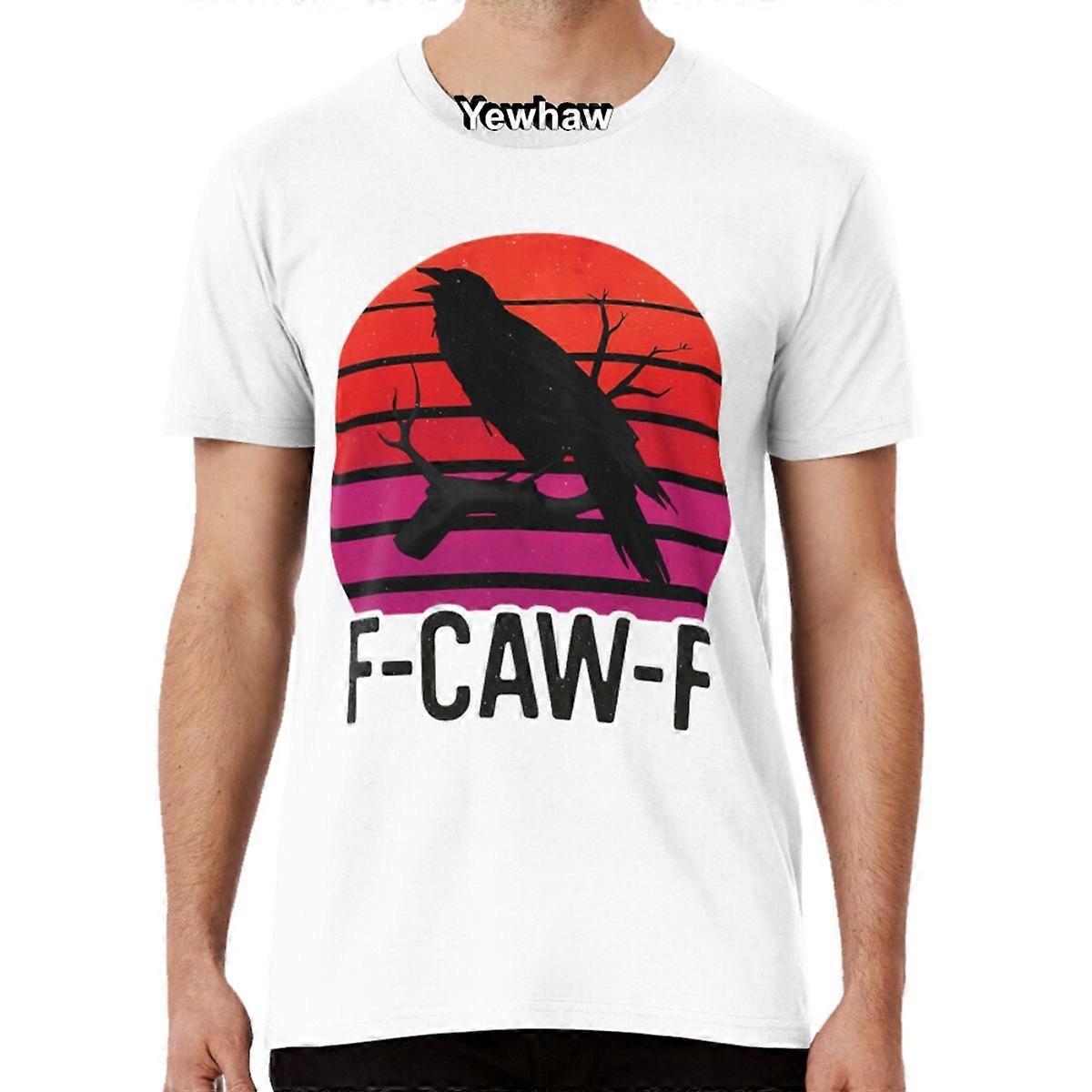 HISHARK F-Caw-F Funny Crow T-shirt Blanc XXL