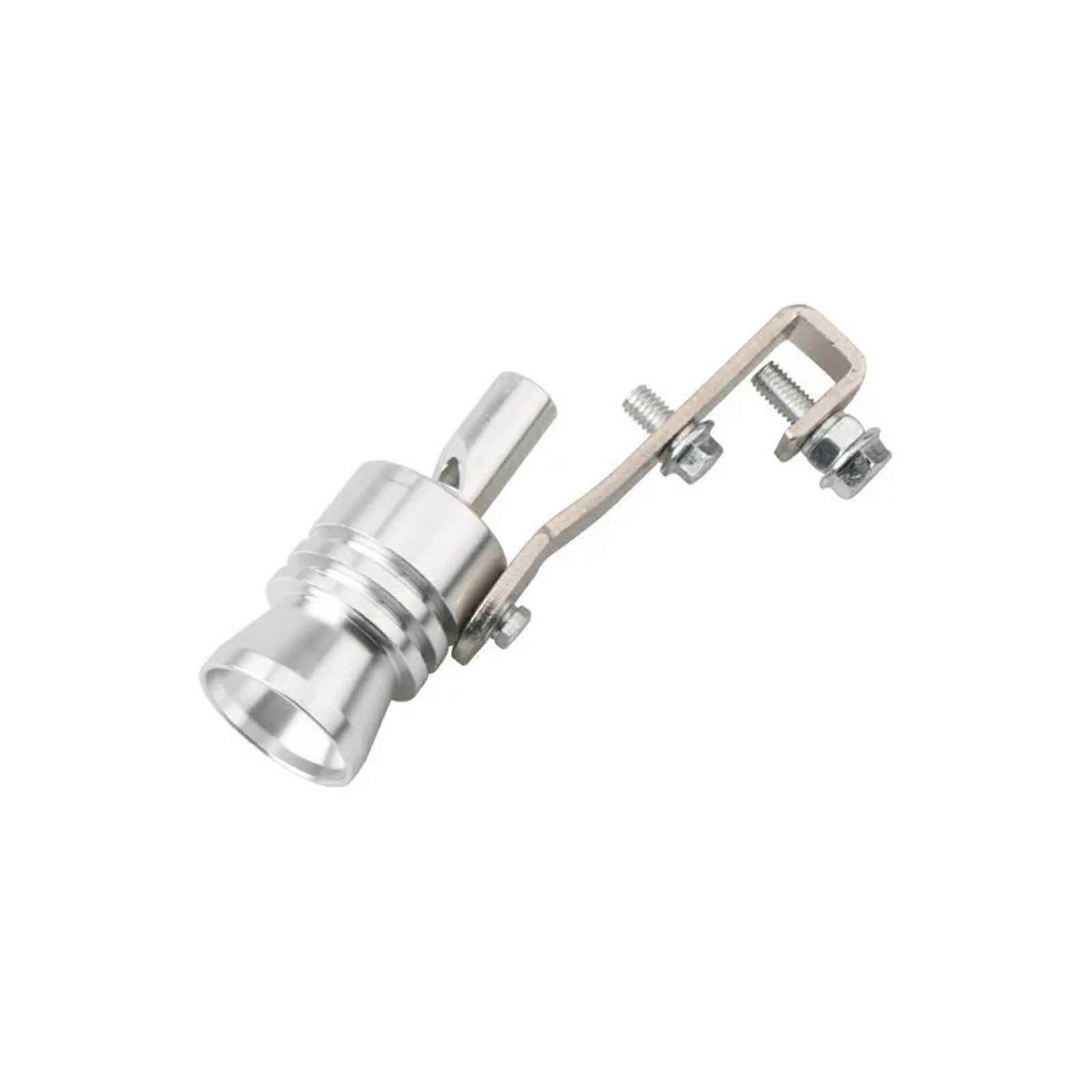 Exhaust Tip Turbine Whistle For Automobile, Modified Tail Throat, Exhaust Pipe, XL Silver