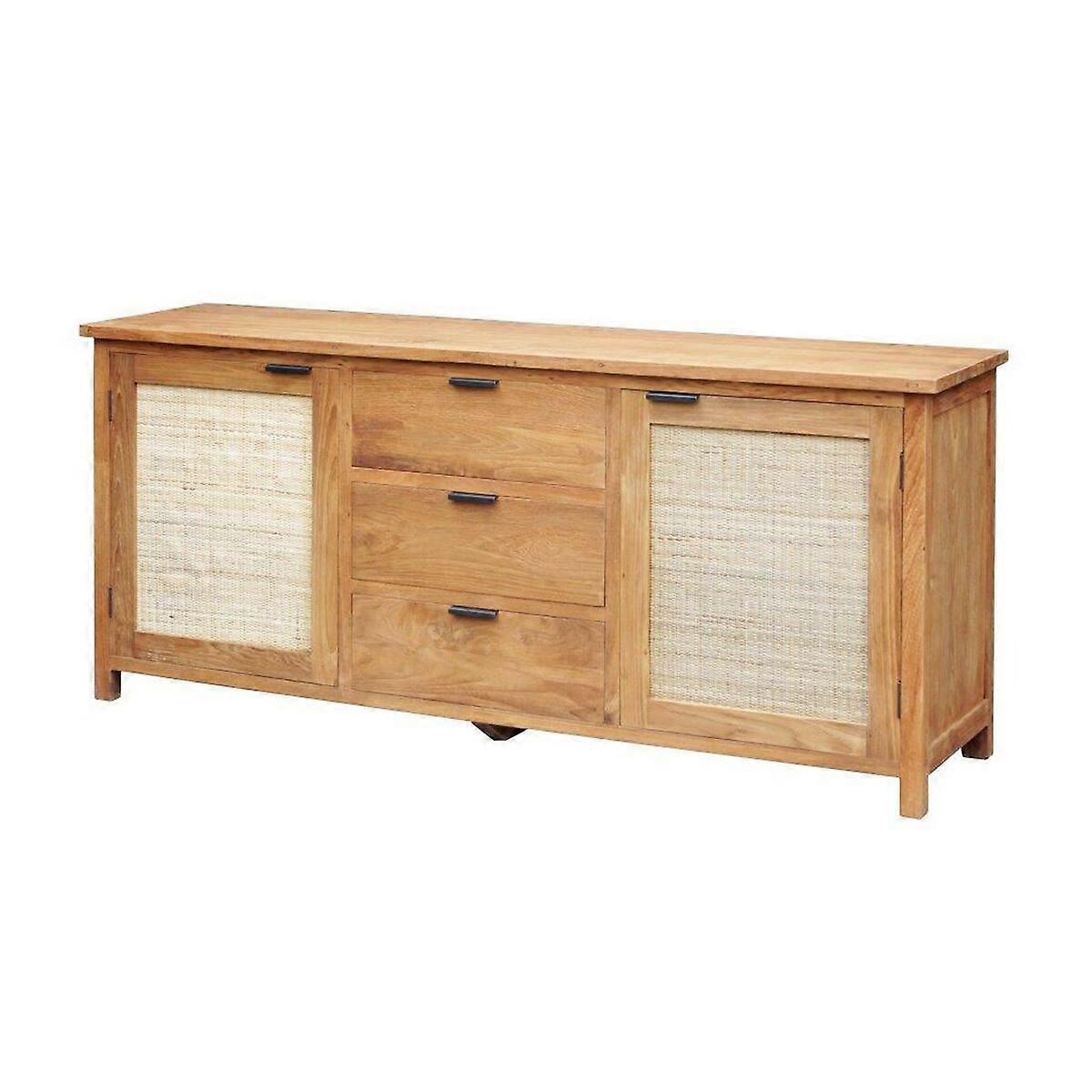 Sideboard Home ESPRIT Rattan Teak 180 x 50 x 85 cm