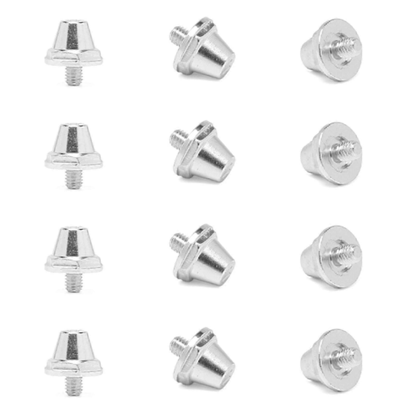 5mmネジ付きサッカーサッカーシューズ11mm / 13mm / 15mmサッカーシューズ交換用スパイクシルバー15用の12個品質フットボールシューズスタッド