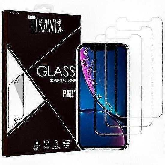 特定のブランドのiPhone XRに適した3つの強化ガラススクリーンプロテクターのセット